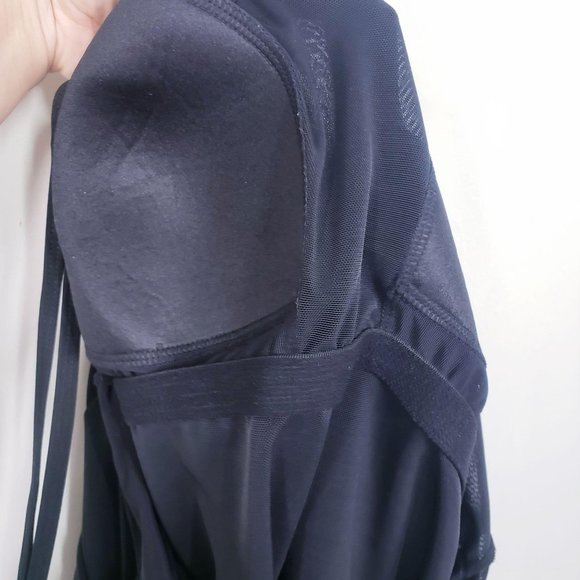 LONGITUDE Black Layered One Piece Swimdress 16 XL - Picture 6 of 11